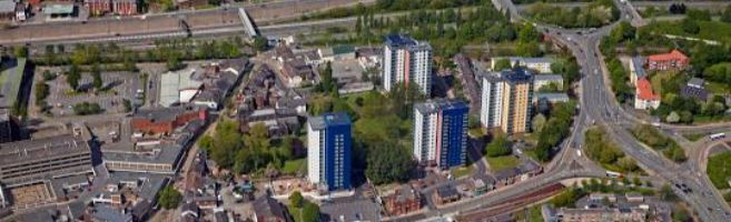 Eccles town centre Greater Manchester